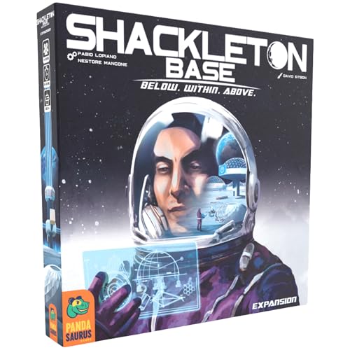 Shackleton Base Below Within Above Expansion - Strategy Board Game Expansion with Agency Leaders & Scoring Bonuses, Lunar Base Building Game Add-On