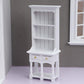 AirAds Dollhouse Furnitures 1:12 Scale Dollhouse Miniature Wood Hutch Display Cupboard Cabinet White Furniture (Set 2) (2-Drawer Hutch)