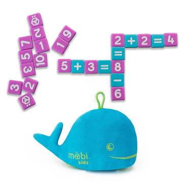 Mobi Kids Educational Math Game - Addition, Subtraction, Multiplication & Division in a Crossword Grid & Numerical Function Tiles, Learning Math Games