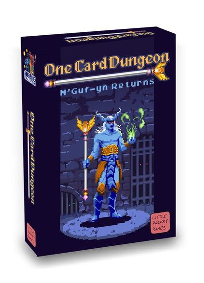 Little Rocket Games One Card Dungeon Expansion M'GUF-YN Returns Board Game in Italian and English