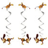 Toy Story Slinky Dog Hanging Swirl Decorations - 26", Silver, 3 Pcs