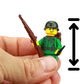 Battle Brick 1.6 Inches Tall US Army WW2 Rifleman Soldier Collectible Custom Minifigure | Printed in the USA | Genuine Military Minifig| Great Gift
