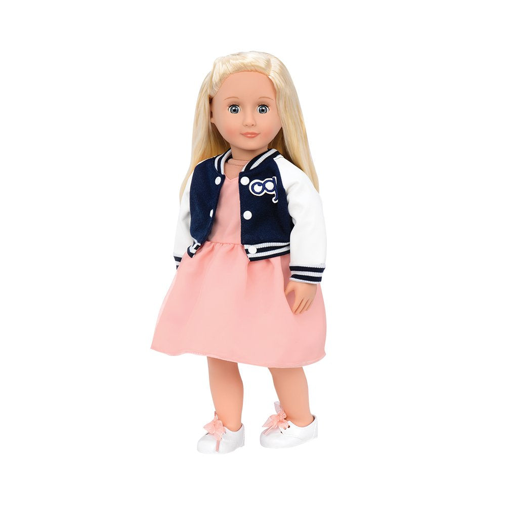 Our Generation - Terry - 18-Inch Doll - Blonde Hair & Blue Eyes - Retro Fashion Outfit - Pretend Play - Toy for Kids 3 Years +