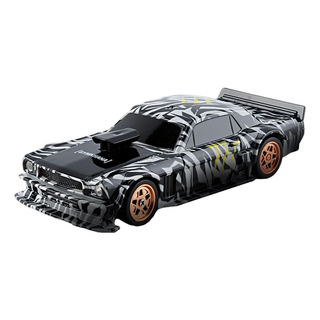 XeleMush 1/43 Mini RC Drift Car, 2.4G 4WD 15KM/H Full-Proportion RC Electric Racing Car Model with LED Lights, Remote Control Fast Vehicle