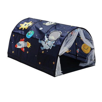 Upgrate Bed Tent Boys Girls Dream Canopy Tents with Net Curtain for Kids Privacy Space Portable Play Tent for Kids 55"×39"×31"(SpaceA)