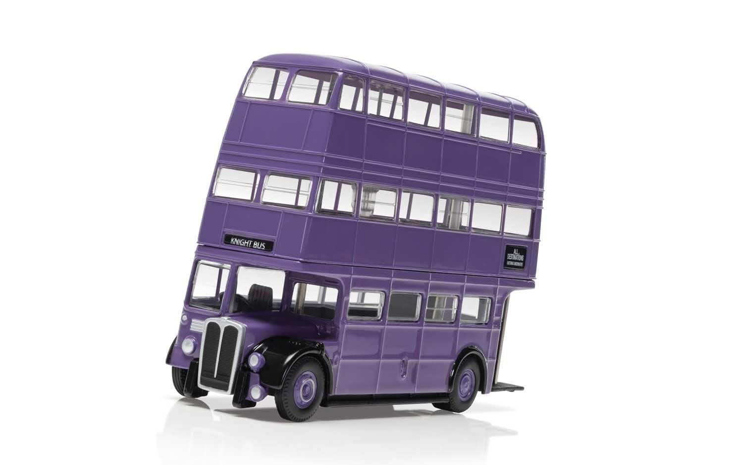 Knight Bus Triple Decker Bus Purple Movie Series Diecast Model by Corgi CC99726