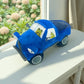 XIAOMOHAN New Blue Car Plush Stuffed Toy, Cute Plush Toy Decoration Gift