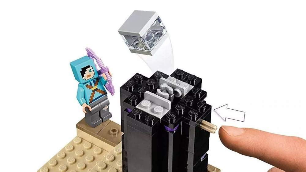 LEGO Minecraft The End Battle 21151 Ender Dragon Building Kit Includes Dragon Slayer and Enderman Toy Figures for Dragon Fighting Adventures (222