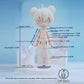 New UFDoll Special Animal Form Action Figure Doll Head Replacement Body (White Skin)