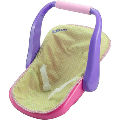 JC TOYS ADJUSTABLE CARRIER - Converts from Rocking Baby Carrier to Feeding Seat - Perfect for Children 2+ , Pink , 16 inches