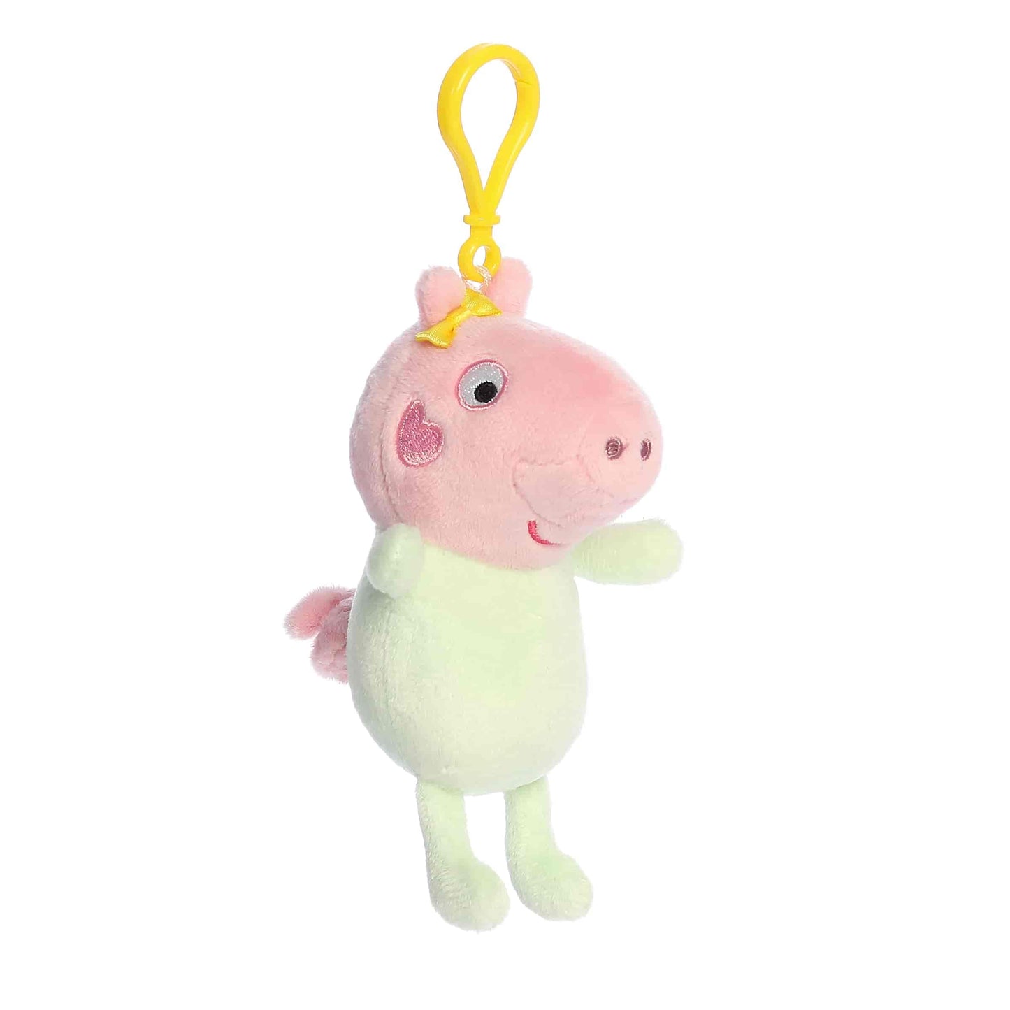 Aurora® Playful Peppa Pig™ Baby Evie Clip-On - Officially Licensed Toys for All Fans - Perfect for Birthdays, Adults and Kids All Ages - Pink 4.5