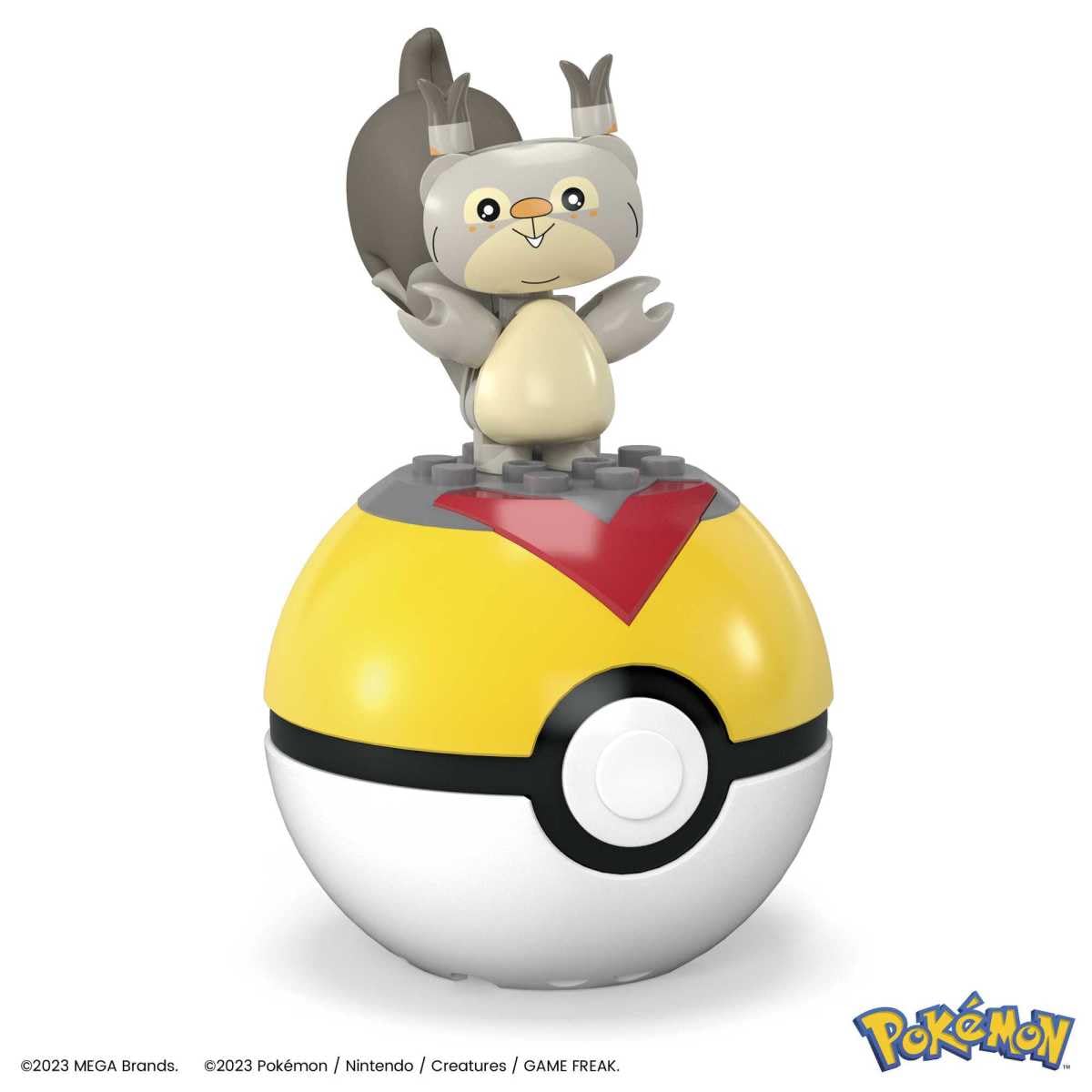 MEGA Pokémon Collectible Skwovet Pokeball Building Toy for Kids Ages 6 and Up