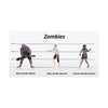 Zombies Group of 3 - Set B - Basher, Reacher, Peasant - 28mm Plastic Minis prepainted