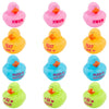 Fun Express Valentine Rubber Ducks (1 dozen) Party Favors, Valentine Exchange, Giveaways