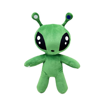 Drexasl 13.5" Green Alien Plush Toy?Ultra-Soft Stuffed Animal Doll? Cute Sci-Fi Plush Figure Pillow ? Ideal Kids' Gift for Christmas, Birthdays & Room