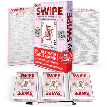 3Z Living Swipe Card Game - Fun & Strategy for14+, Adults, Seniors - 2 to 8 Players, Also Available in 2 Game Swipe Multi-Pack