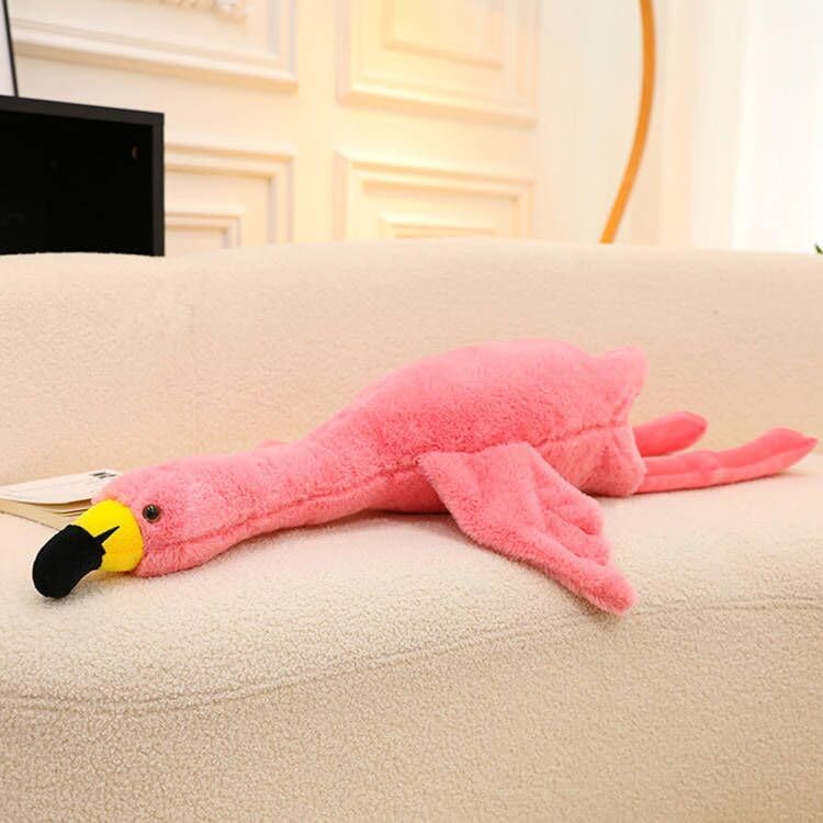 XQEYNT Pink Flamingo Plush Pillow Stuffed Animal - 34 Inch Ultra Soft & Cute Flamingo Gift, Huggable Stress Relief for Bedroom, Office, Car, for Kids