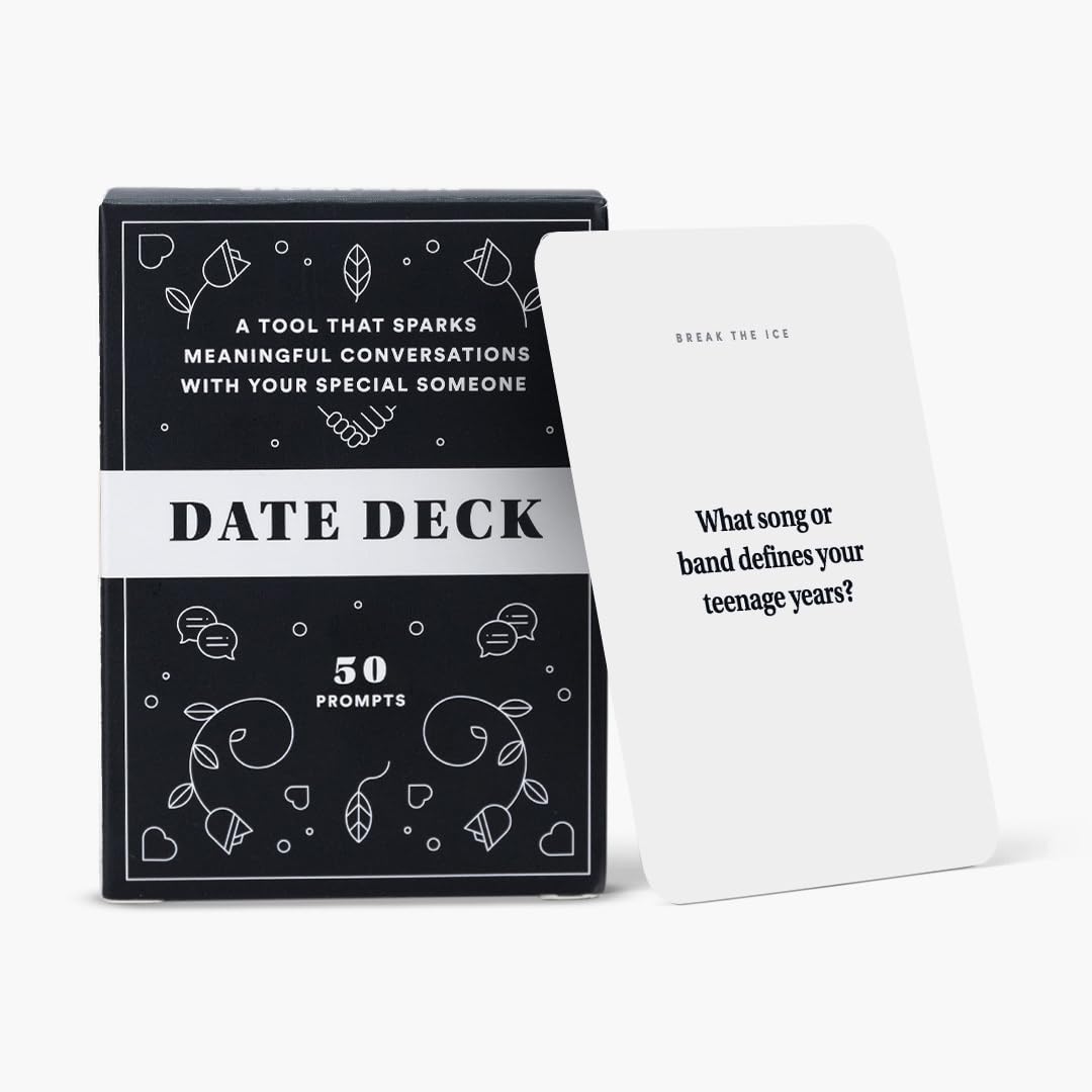 BestSelf Date Deck - 50 Conversation Cards Engaging for Couples - Fun and Thought-Provoking Date Night Game - Playing Cards to Unlock Deeper