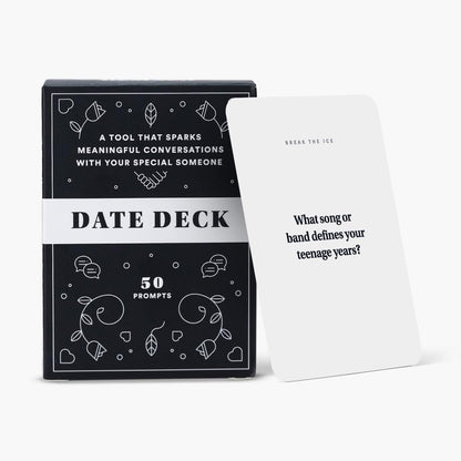BestSelf Date Deck - 50 Conversation Cards Engaging for Couples - Fun and Thought-Provoking Date Night Game - Playing Cards to Unlock Deeper