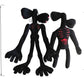 BELEJOYFOK 2PCS Siren Head Monster Double-Head Plush Toys (Black)