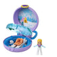 Polly Pocket Polly Snow Cabin Compact with Removable Snowmobile, Bunny Figure, Photo Customization, Micro Polly Doll & Sticker Sheet; for Ages 4 Years