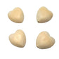 10pcs Natural 40mm Unfinished Wood Hearts Beads with Holes Eco-Friendly Wooden Handing Materials DIY Beading Craft Accessories (40mm 10pcs)
