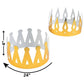 FOIL GOLD CROWNS - Apparel Accessories - 12 Pieces
