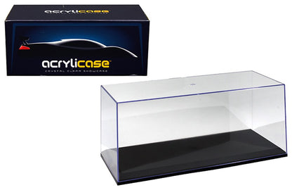 ACRYLICASE Clear Display Show CASE for 1/18 Diecast Car Black Base