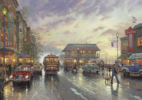 Thomas Kinkade Gold City by the Bay - 500 Piece Puzzle for Adults
