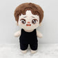 niannyyhouse 20cm Plush Doll Clothes Solid Color Vest Sleeveless T-Shirt Doll Dress Up (Beige+Pink, 20cm)