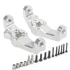 RER11408 Aluminum Caster Mounts (L/R) for Redcat Gen8 Scout II (Silver)