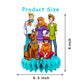 8Pcs Scooby Dog Honeycomb Table Centerpiece Scooby Dog Birthday Party Supplies Table Decorations for Kids Party Decorations