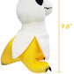 Enivtfz Banana Dinosaur Plush, Bananasaurus Rex Stuffed Animal CuteT-Rex Pillow Funny weirdFruit Plushie The for Dinosaur Lovers Figures Birthday