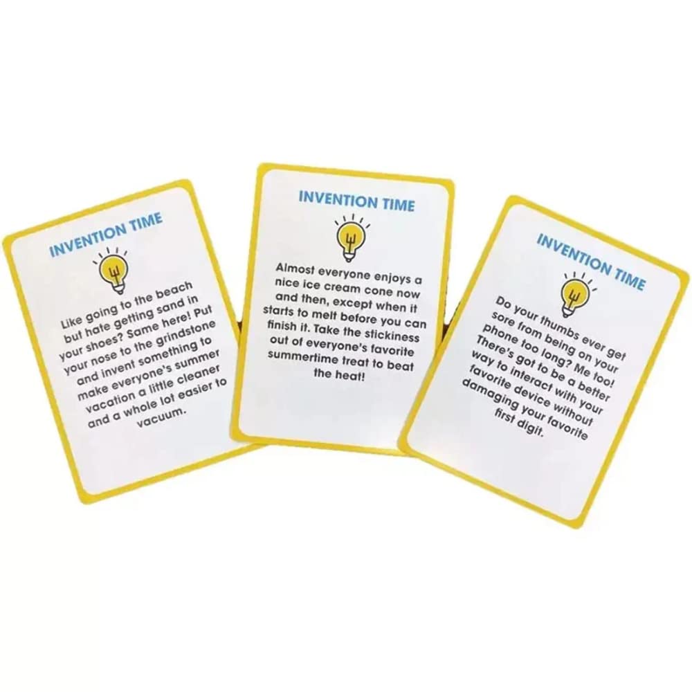 Funderdome Unnecessary Inventions - The Game Where You Invent Things to Solve Problems that Don't Really Matter, Ages 12+ for 4-8 Players
