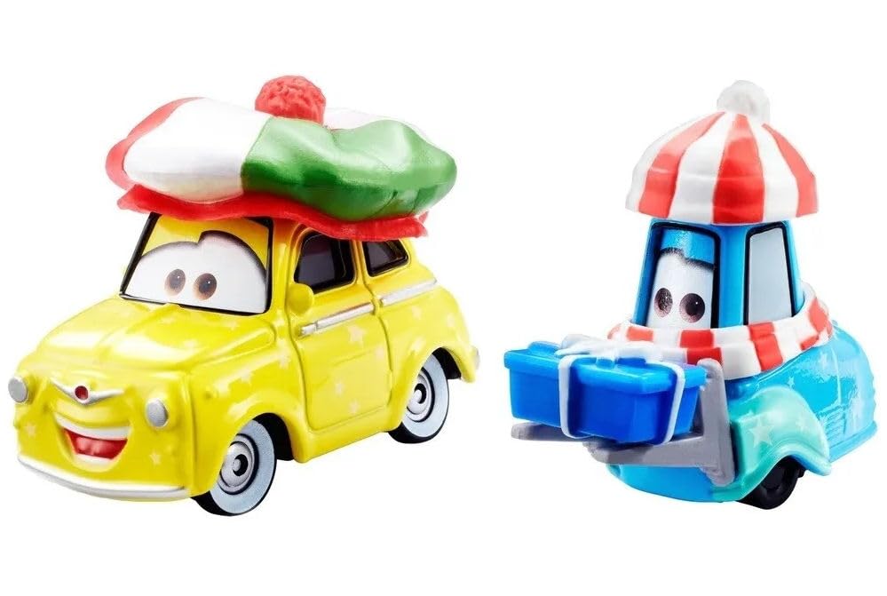 Mattel Disney Pixar Cars 2023 Holiday Winter Series - Complete Bundle of 8 Special Edition Die?Cast Vehicles (GYD55?956A) | Limited Edition Holiday