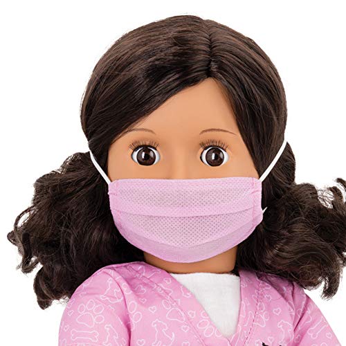 Our Generation - Paloma - 18-Inch Vet Doll - Brown Eyes & Brunette Hair - Doctor Accessories - Pretend Play - Toy for Kids 3 Years +