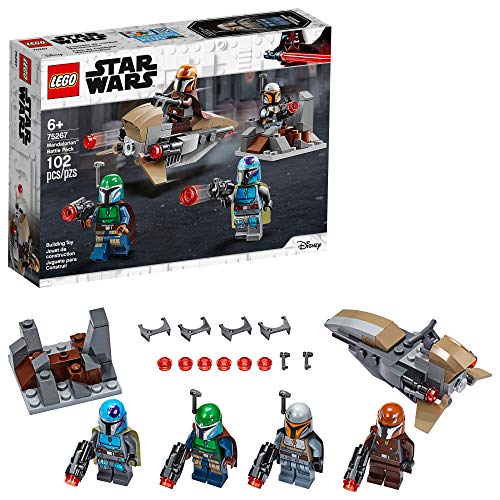 LEGO Star Wars Mandalorian Battle Pack 75267 Mandalorian Shock Troopers and Speeder Bike Building Kit; Great Gift Idea for Any Fan of Star Wars: