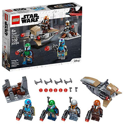 LEGO Star Wars Mandalorian Battle Pack 75267 Mandalorian Shock Troopers and Speeder Bike Building Kit; Great Gift Idea for Any Fan of Star Wars: