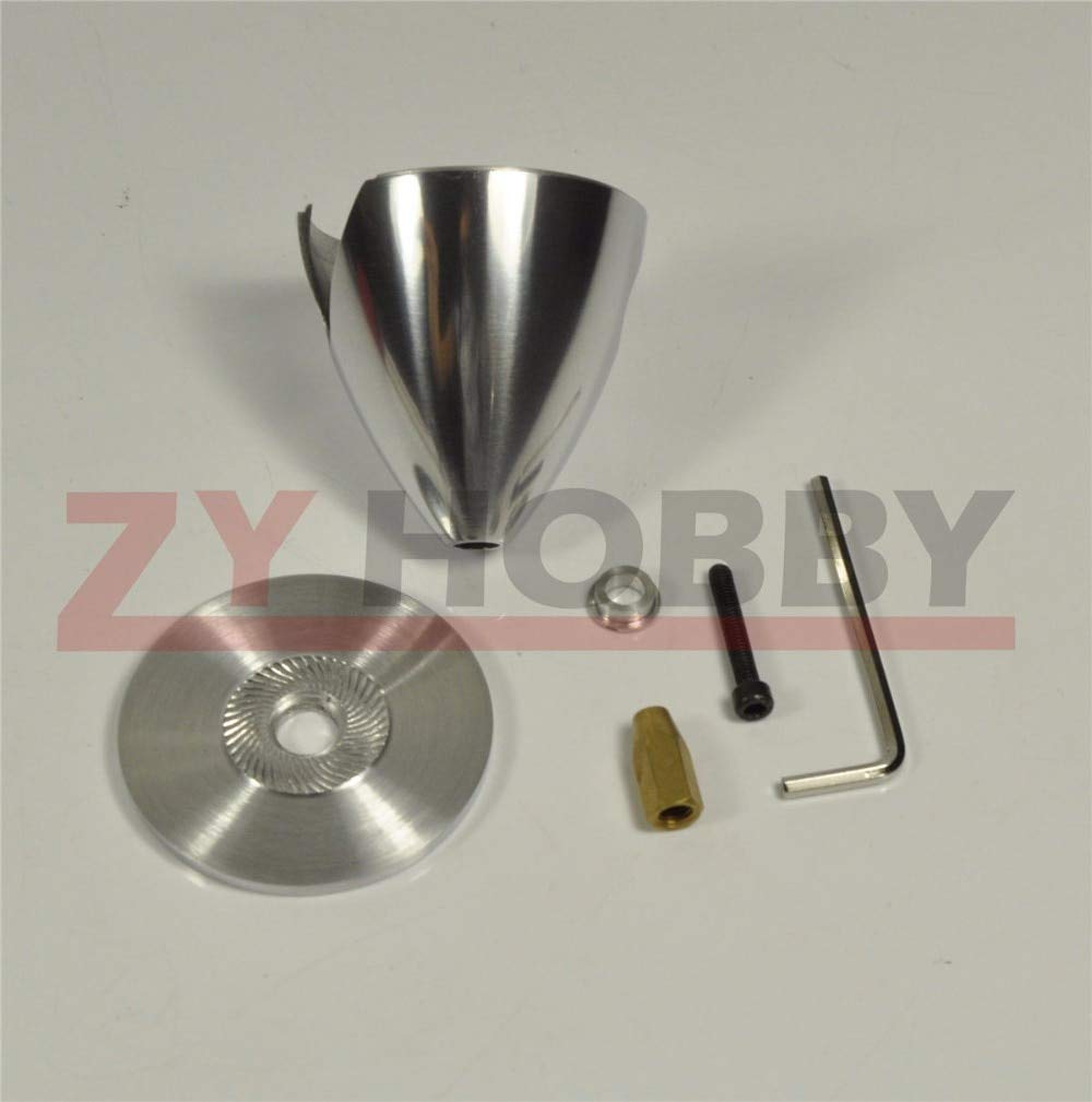 Jammas 2 Blade Aluminum Spinner Special Drilled for RC Plane with Prop Adapter 1.5" 1.75" 2" 2.25" 2.5" 2.75" 3" 3.5" 4" Zyhobby - (Color: 45mm)