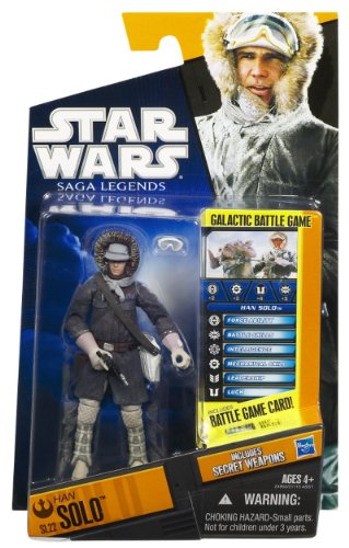 Star Wars, Saga Legends 2010 Series Action Figure, Han Solo [Hoth Gear] #SL22, 3.75 Inches