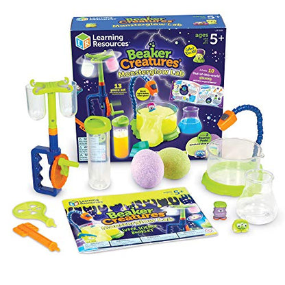 Learning Resources Beaker Creatures Monsterglow Lab -Educational Science Kits for Kids, Kindergartner Games, Homeschool STEM Toys, Ages 5+