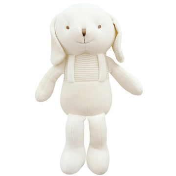 Super Soft Organic Cotton Baby First Friend (Hello! Puppy) Attachment Doll for Baby, Pillow Buddy, Plush Animal Toys, Organic Toys, Stuffed Animal