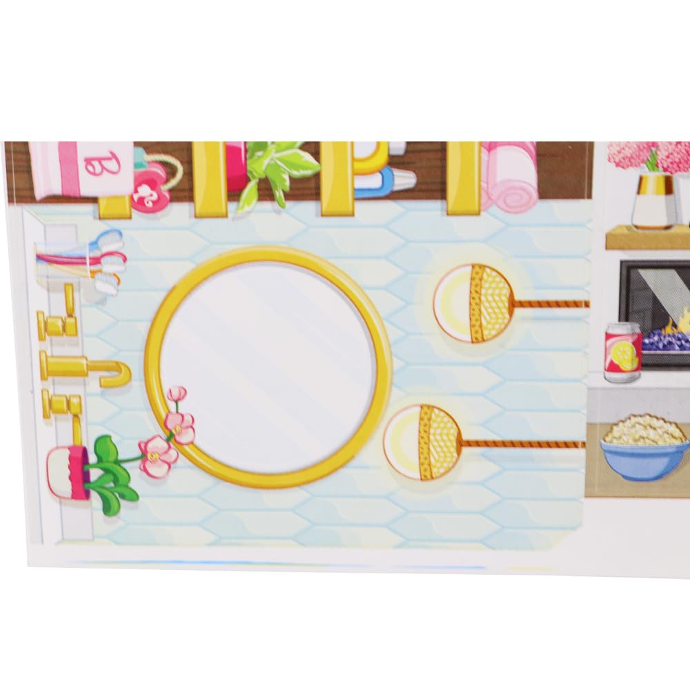 Replacement Labels for Collectible Fisher-Price Little People Barbie Dreamhouse Family Dollhouse Playset HCF61 and HKB80 - Replacement Sheet of