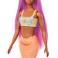 Barbie Mermaid Doll with Pink Fantasy Hair & Headband Accessory, Toy with Starfish-Inspired Bodice & Soft Orange Tail