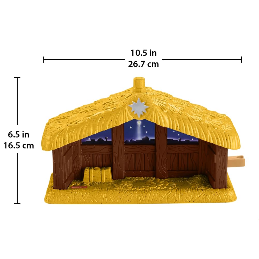 Fisher-Price Replacement Part Little People Christmas Nativity Dollhouse Playset HPP89 - Replacement Stable