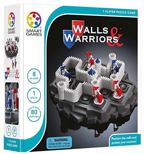 SmartGames Wall & Warriors - Medieval Logic Puzzle with 80 Challenges for Ages 8+