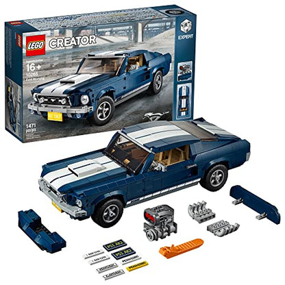 LEGO Creator Expert Ford Mustang 10265 Building Set - Exclusive Advanced Collector's Car Model, Featuring Detailed Interior, V8 Engine, Home and