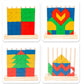 Montessori Wooden Stacking Toy for Kids - Toddler & Preschool STEM Learning Creative Brain Teaser Educational Logic Game - Puzzle Colorful Triangle