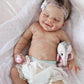 Zlgkjk Reborn Baby Dolls Girl, 18" Realistic Newborn Dolls with Soft Vinyl Silicone Full Body, Lifelike Sleeping Baby Dolls for Girls, Real Life Baby