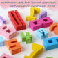 DLAIUSMALL Wooden Number Building Blocks -20PC,Digital Building Blocks,Stacking 1-10 Number BlocksToy for Kids,Balance Competition Game, Math Learning